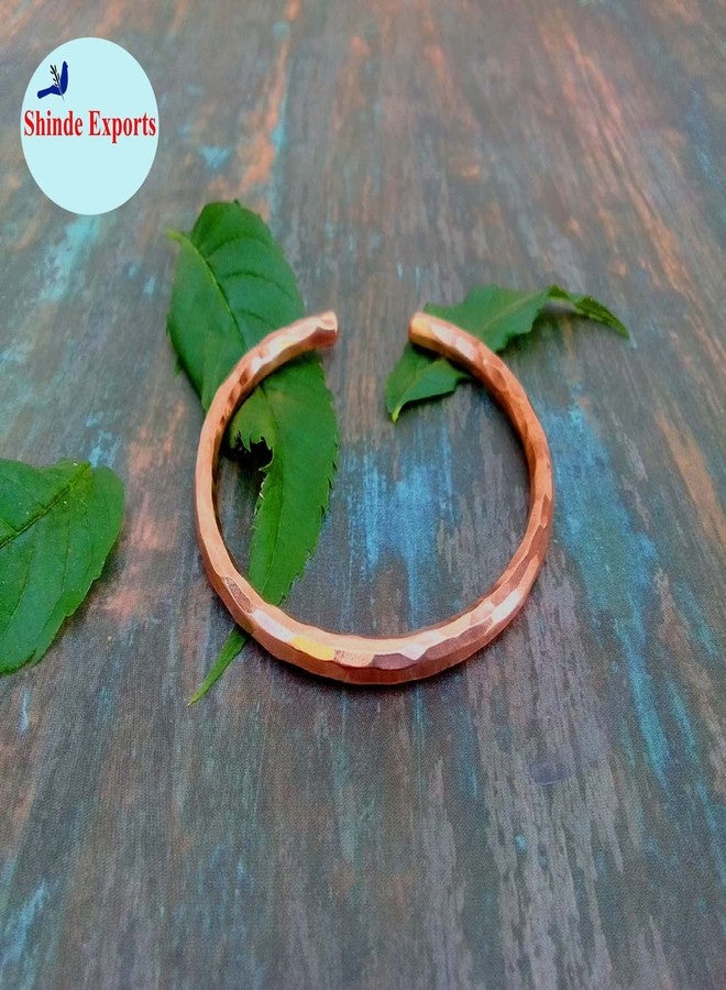 SHINDE EXPORTS pure copper Kada/Bracelet for men and women (Hammered kada) - Image 5