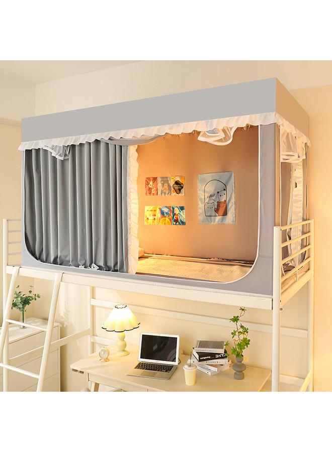 Bluejw Commercial Student Dormitory Mosquito Net 90x 200 Extended Telescopic Bed Curtain Curtain Integrated Shading Upper And Lower Bunk - Image 1