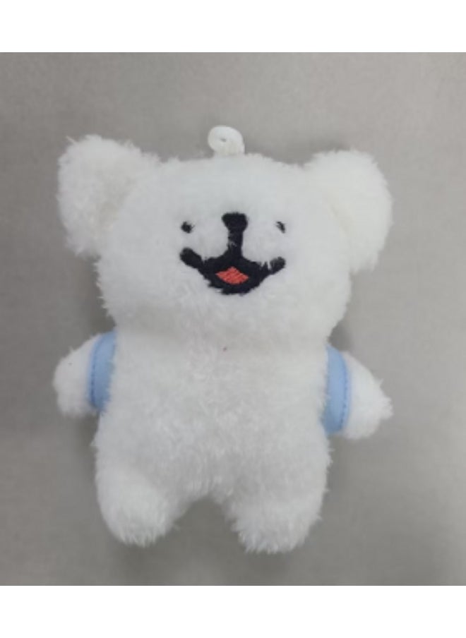 Miniso - Travel in style with this adorable 5-inch Maltese plush pendant in the shape of a backpack. - Image 1