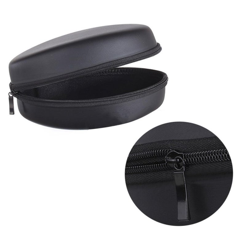 Mini EVA Headphone Case Compact Travel Pouch Lightweight Black - Image 3