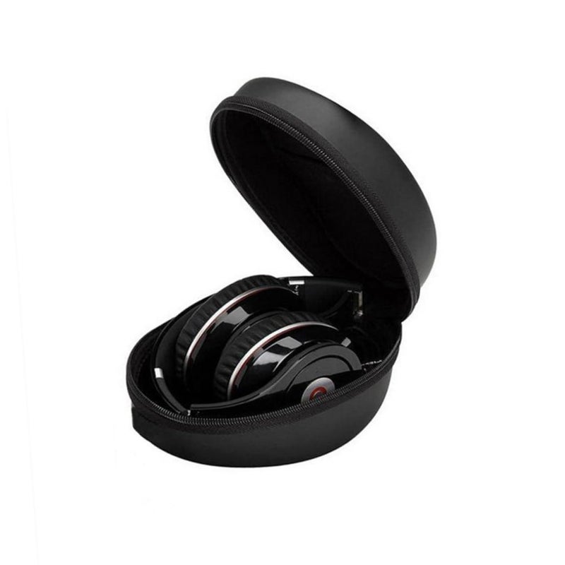 Mini EVA Headphone Case Compact Travel Pouch Lightweight Black - Image 2