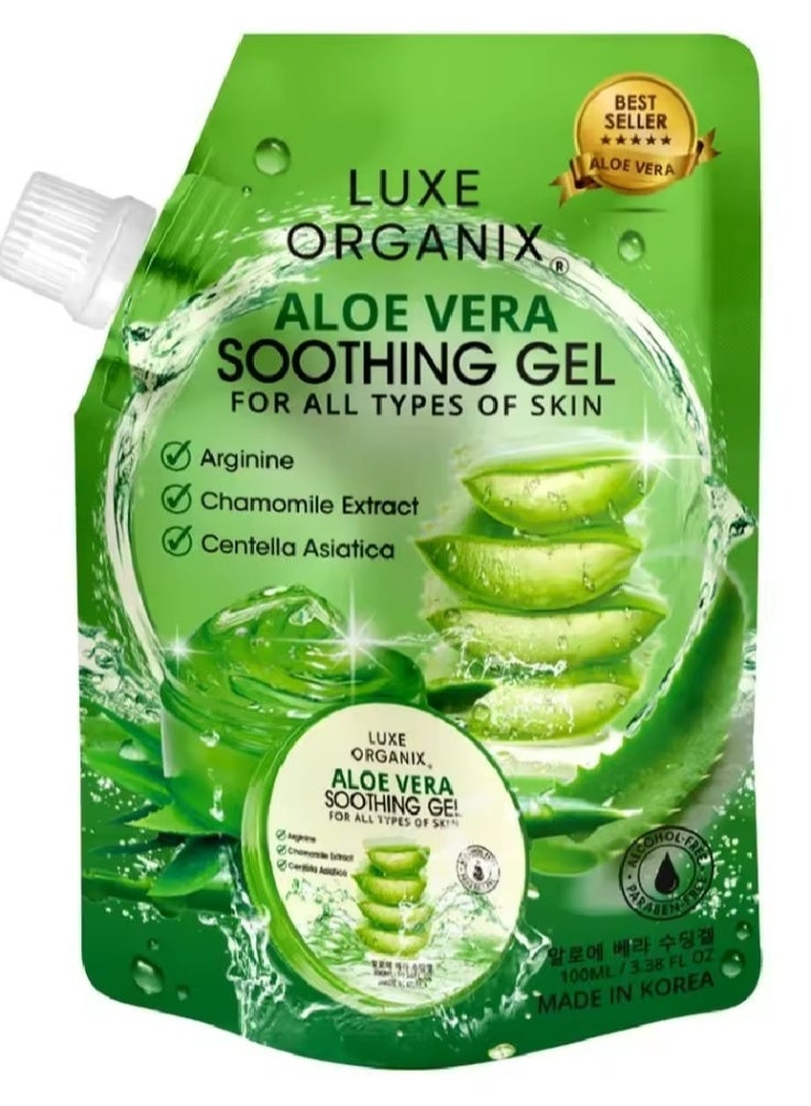 لوكس أورغانيكس جل لوكس أورجانيكس المهدئ بالألوفيرا 99% 100 مل - Image 1