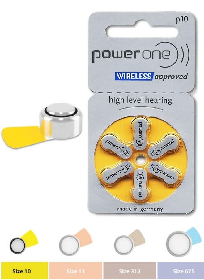 Power One 1.45V Original High Level Hearing Aid Batteries P10 Pack Of 30 Pieces  - Image 2