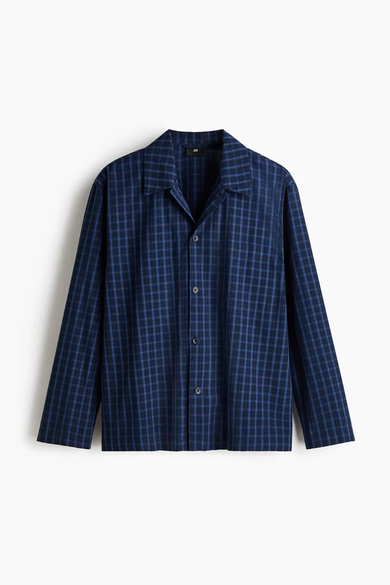 H&M  Poplin pyjama shirt and bottoms for Men | Best Price UAE