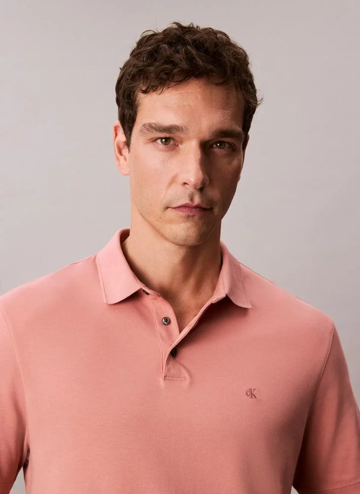CALVIN KLEIN Cotton Short Sleeve Polo