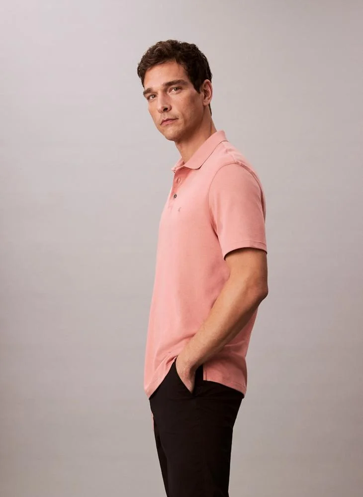 CALVIN KLEIN Cotton Short Sleeve Polo