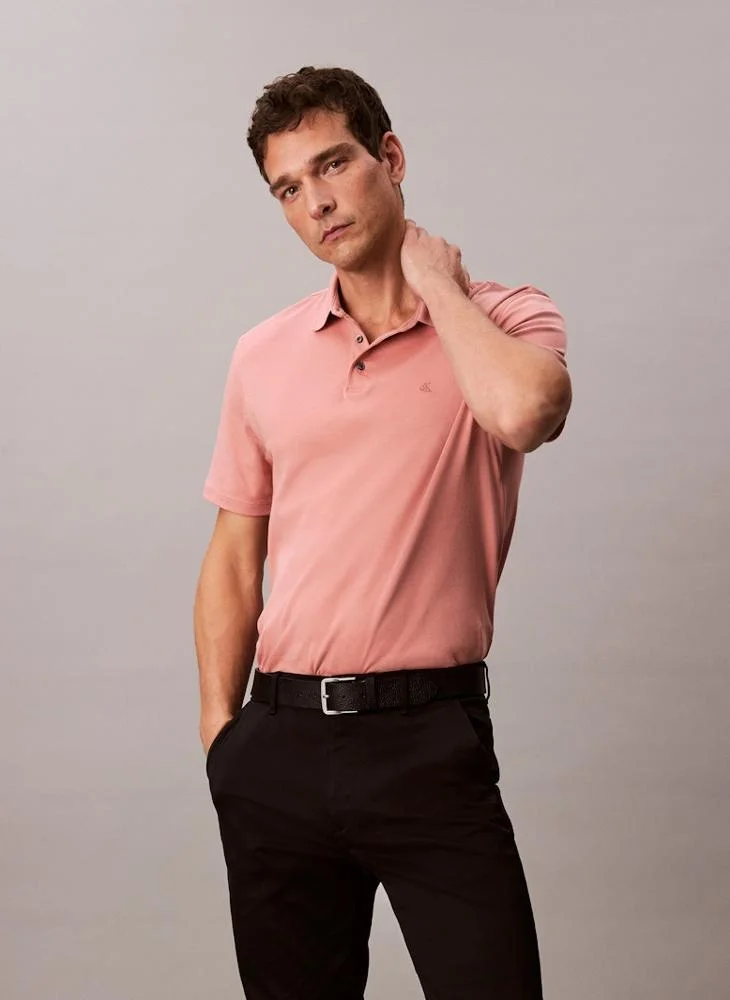 CALVIN KLEIN Cotton Short Sleeve Polo