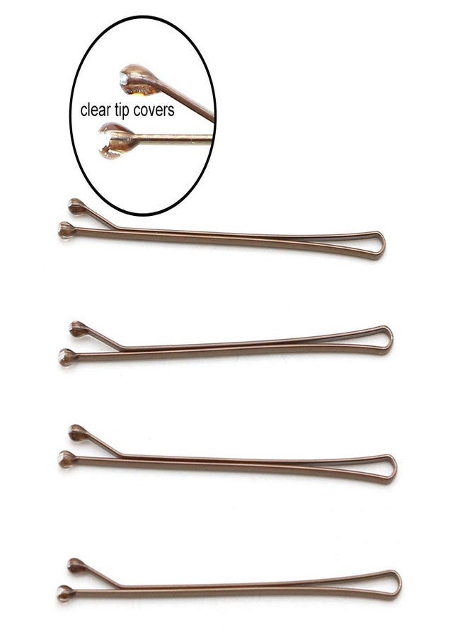 دوفاش دبابيس شعر دوفاش مستقيمة، 5 سم/2 بوصة، بنية اللون، دبابيس شعر مسطحة، إكسسوارات شعر مزخرفة للنساء والفتيات - 60 دبوس/بطاقة - Image 4