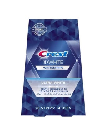 3D White Teeth Whitening Strips, 28 Strips