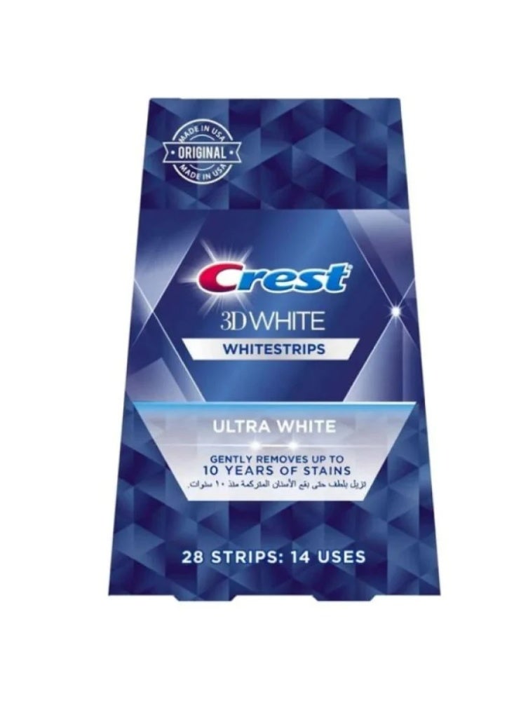 Crest 3D White Teeth Whitening Strips, 28 Strips