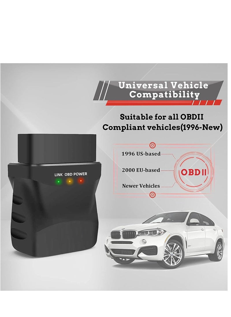 SYOSI - قارئ أكواد تشخيص OBD2 Bluetooth 4.0 لأجهزة iPhone وiOS وAndroid وiPad وPC وأداة فحص تشخيصية OBD II لفحص أضواء المحرك مستقرة وسريعة - Image 1