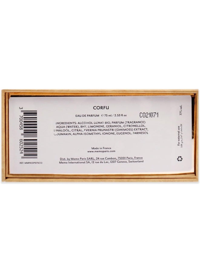 Memo Paris Corfu Unisex Eau De Parfum Spray 2.53 Oz - Image 5
