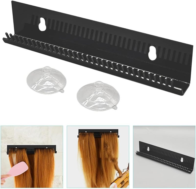 Upgraded general grade quality Mikinona Portable Hair Extension Display Rack Wig Stand Holder for Styling Training and Storage Professional Salon and Home Use Lightweight and Easy to Carry in Black Storage transit efficiency build Sufficient order stock Heavy load resistant Integrated practical design Intra-city fast distribution Natural tone color options Varied dimensions Global assemble options Moisture wear upgraded quality Local available supply All choice modern design Globally engineered build Anti topple design Fixed & portable compatible Hardness boosted processed substance Multi stock guarantee supply Flexible use switching General standard crafted Upgraded simple practical design Balanced structure Safe material Safe silicone build Odor resistant Light & sturdy - Image 3