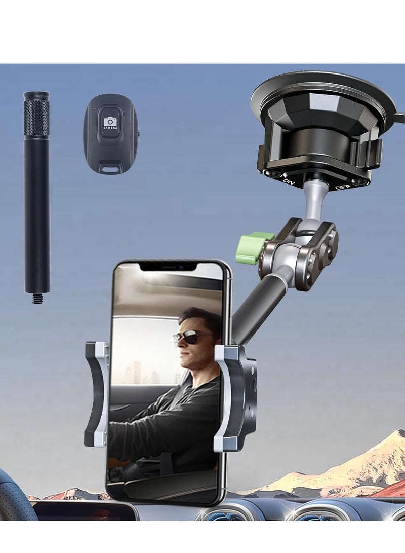 Car Phone Mount Video Recording Universal Magic Arm Suction Car Phone Holder - Image 3
