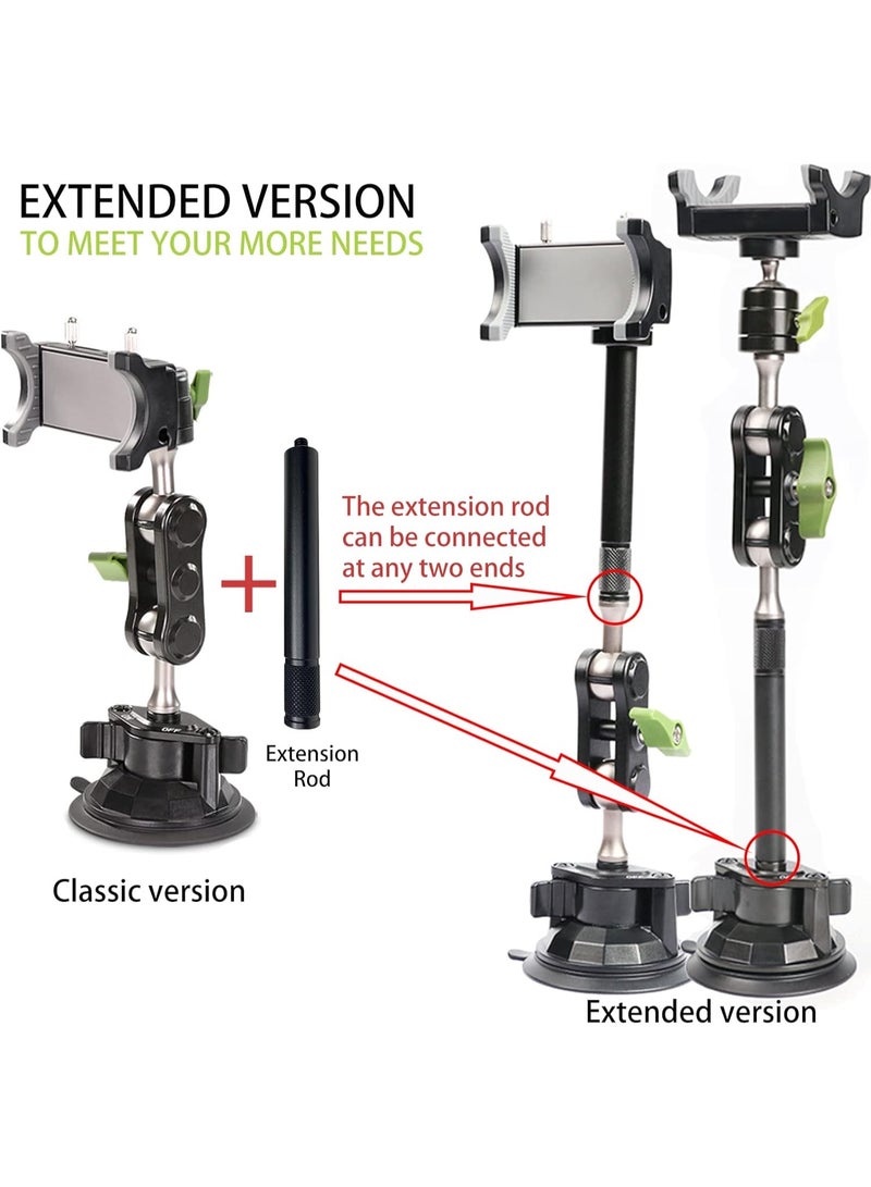 Car Phone Mount Video Recording Universal Magic Arm Suction Car Phone Holder - Image 2