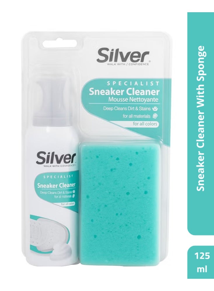Sneaker Cleaner Mousse Nettoyante For All Materials & All Colors With Sponge - 125 ml