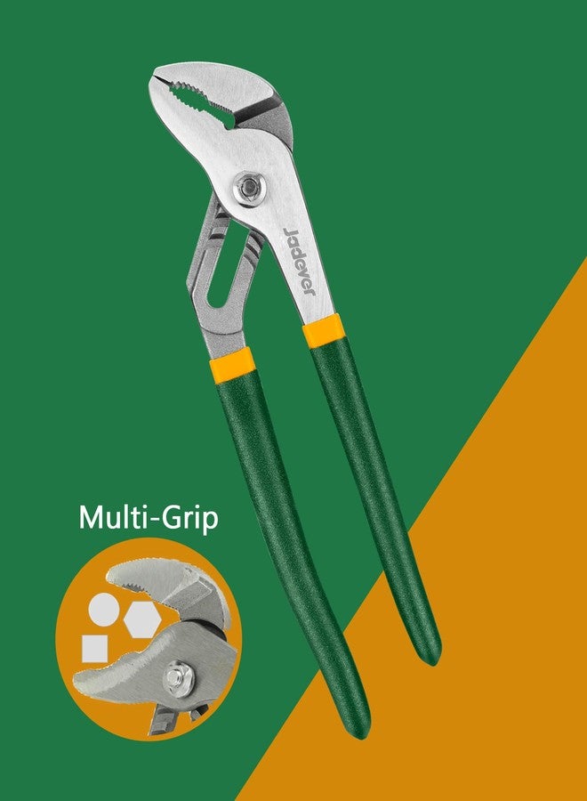 جاديفر  كماشة مضخة مياه من Jadever مقاس 10 بوصات، كماشة لسان وأخدود، كماشة مفصل انزلاقي بفك مسنن، 6 أوضاع فك قابلة للتعديل، أقصى سعة فتح 50 مم، مناسبة لإصلاحات المنازل/مسكات الصواميل/الأنابيب - Image 5