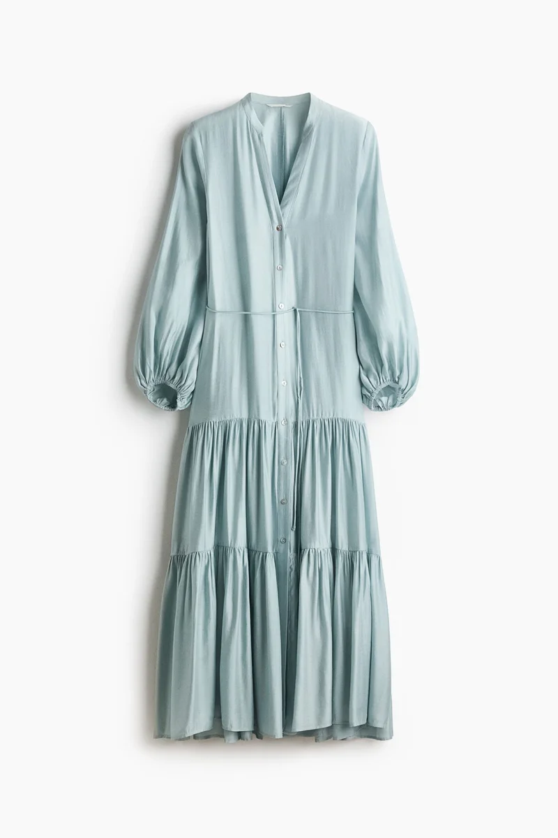H&M  Tiered-skirt shirt dress for Women | Best Price UAE
