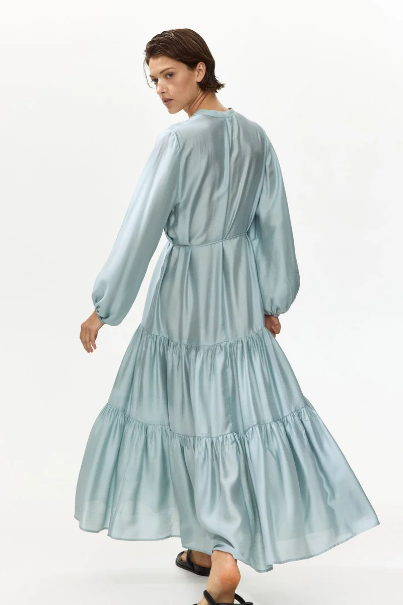 H&M  Tiered-skirt shirt dress for Women | Best Price UAE