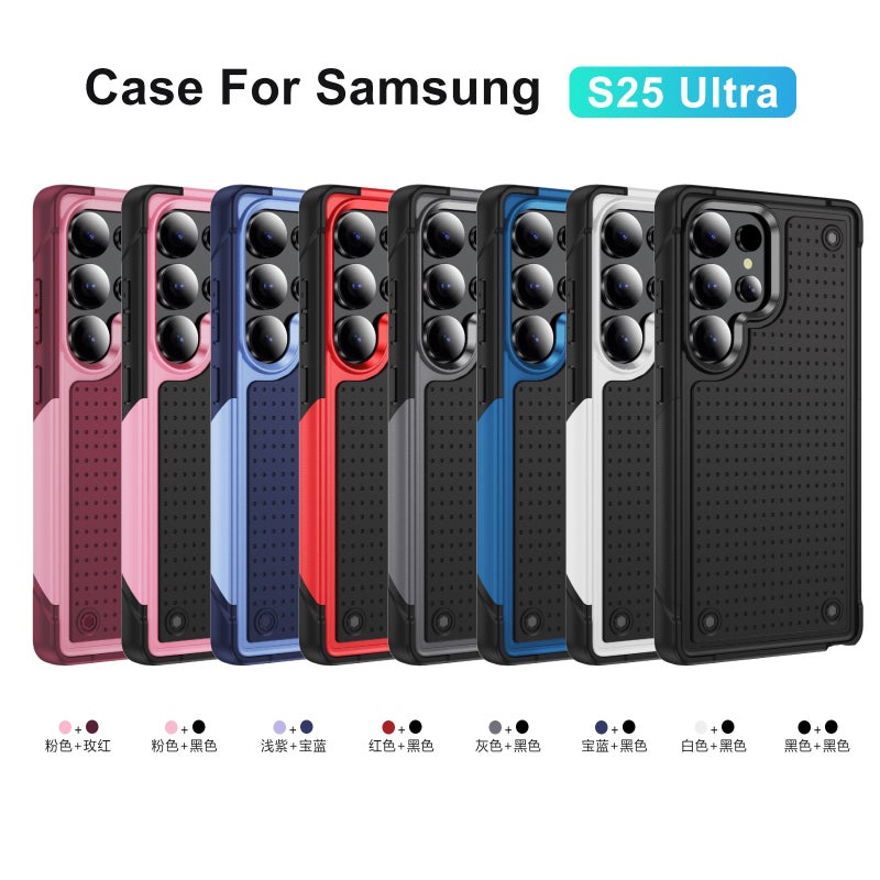 Shockproof PC+TPU Phone Case for Samsung Galaxy A54 S25 Ultra S25 Plus, Slim Anti-Scratch Protective Cover - Image 2