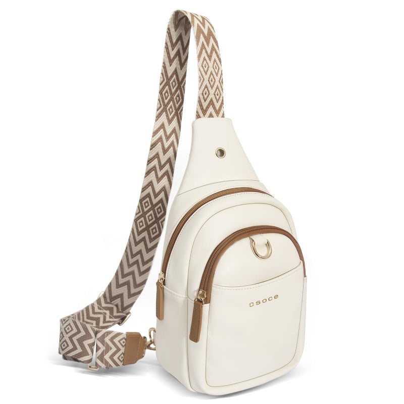 OSOCE Crossbody Bags for Women Sling Bag Anti Theft PU Leather Travel Chest Purse Small Adjustable Strap Fits Large Phone - Image 1