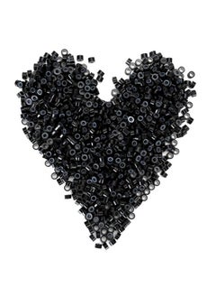 Maahal 1000Pcs Silicone Lined Micro Rings Links Beads For Hair Extensionsblack  - Image 3