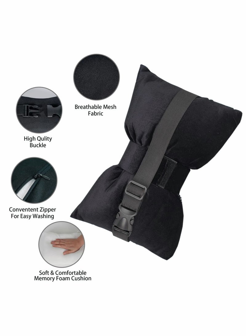 KASTWAVE Car Bling Pillow, Rhinestones Bowknot Bling Headrest Pillow - Image 3