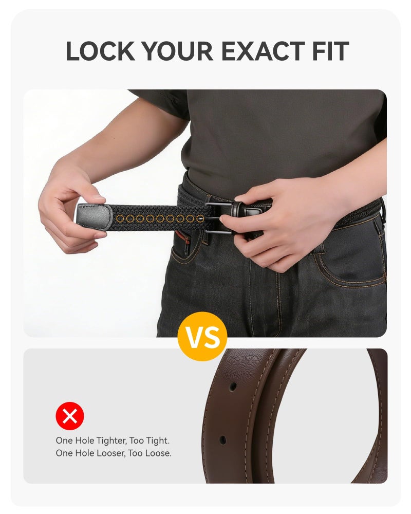 CHAOREN Elastic Boys Belt â€“ 1.25" Boys Braided Belt for Kids â€“ Youth Stretchy Design for Golf And Baseball - Image 4