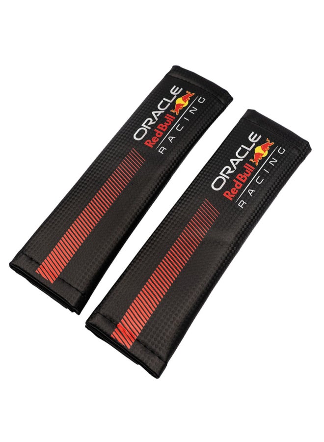 Red Bull Oracle Racing Steering Wheel Cover and Shoulder Pad Set Black and Red 38 x 5 x 38 cm RBSWCK001BR  - Image 4