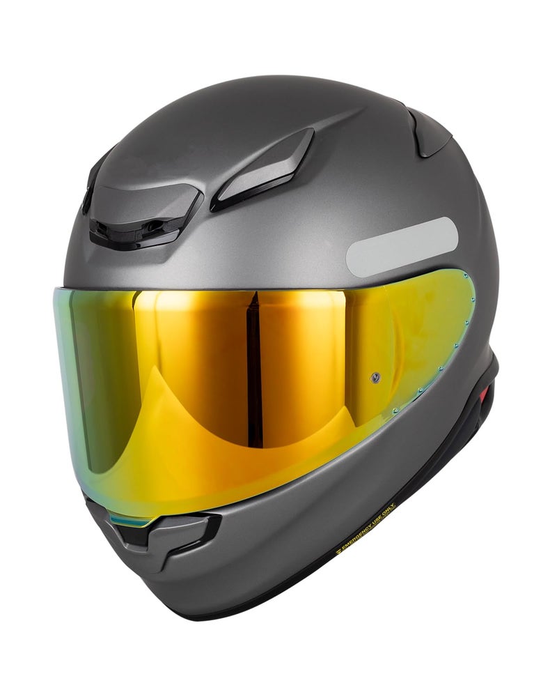 Soman RF-1400 RF 1400 Visors Shield Replacement, CWR-F2 Visor Face Shield Compatible With RF-1400 CWR-F2 Z8 NXR2 UV Protection (Smoke Revo Red) - Image 5