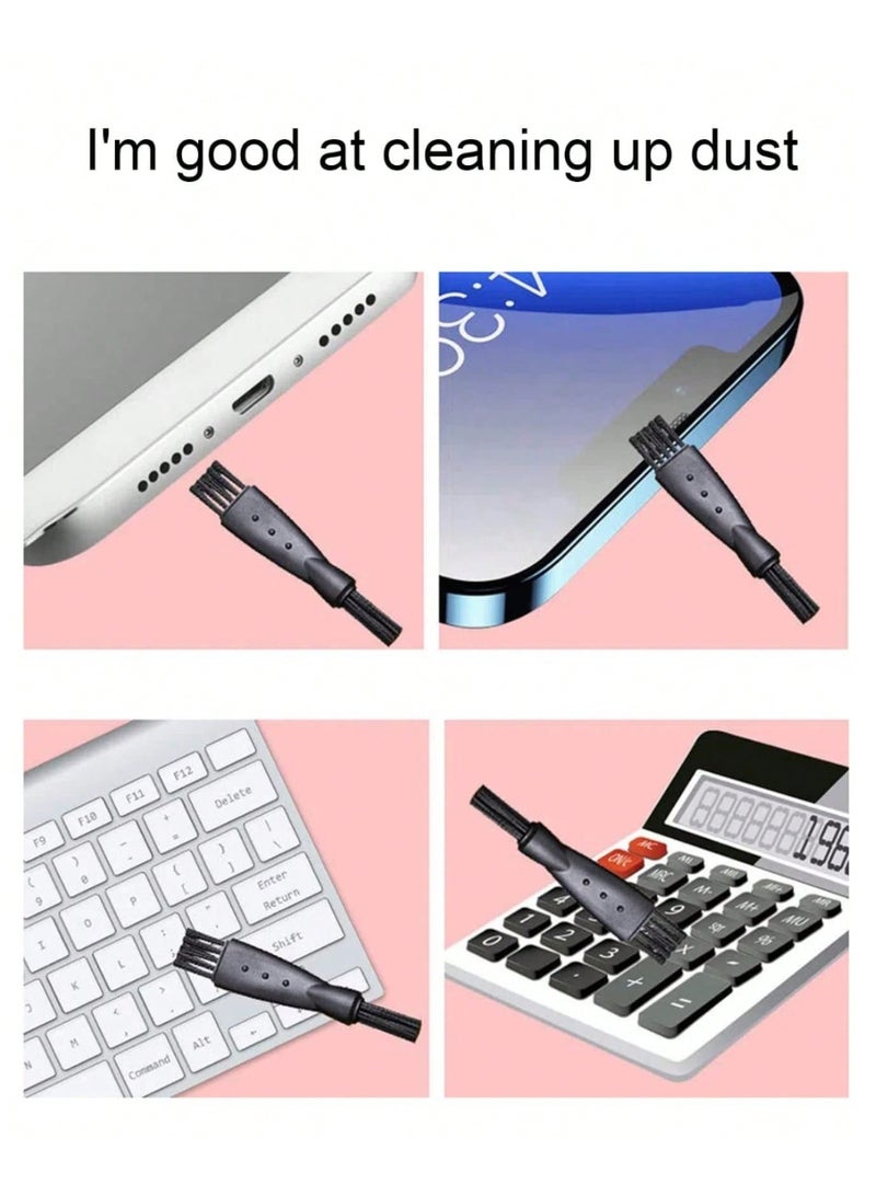 HPRT Phone Cleaning Kit, 6-Piece Cleaning Kit with 2 Dust Brushes, Tweezers, Dust Stickers and 10 Slim Cleaning Sticks for Charging Port, Speaker and Phone Gaps (13.3 × 9 × 0.8 cm Pack) - Image 5