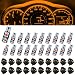 Damwot 74 Led Bulb Dash Lights Super Bright T5 37 74 LED Bulb with Twist Lock Socket PC74 PC37Dashboard Lights Instrument Cluster Bulbs KitsPack of 20Yellow - Image 2