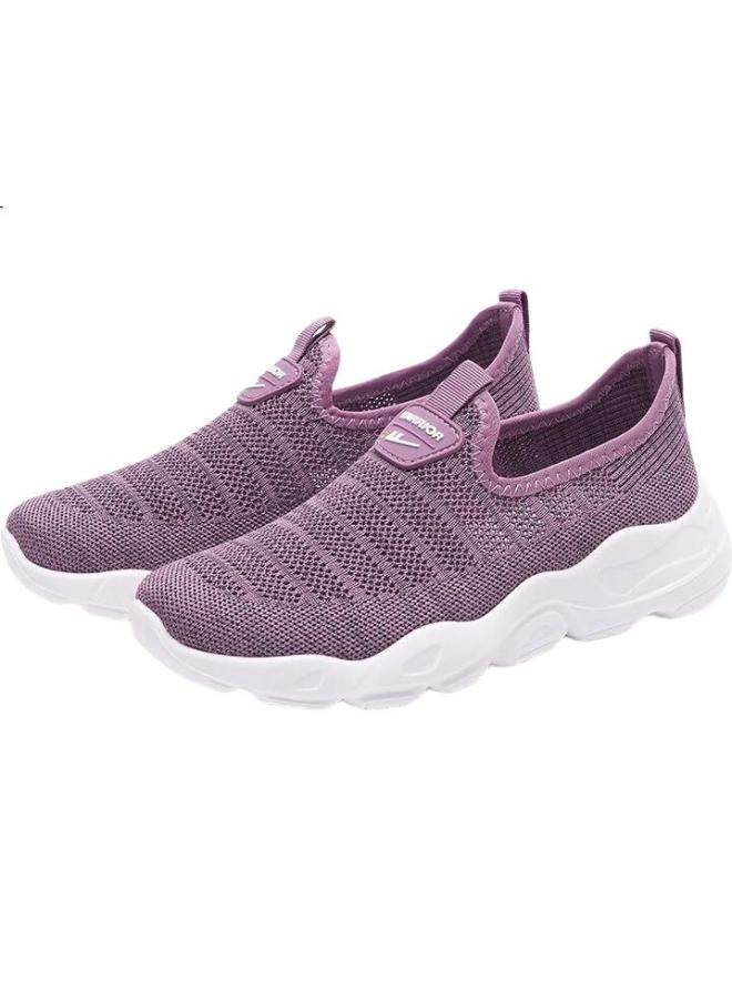 Warrior Huili Slip-On Shoes For Men And Women, Sports Shoes, Summer Style Dad Shoes, Mesh Casual Shoes, Mom Shoes, 0351 Bean Paste Color, Size 38 - Image 2