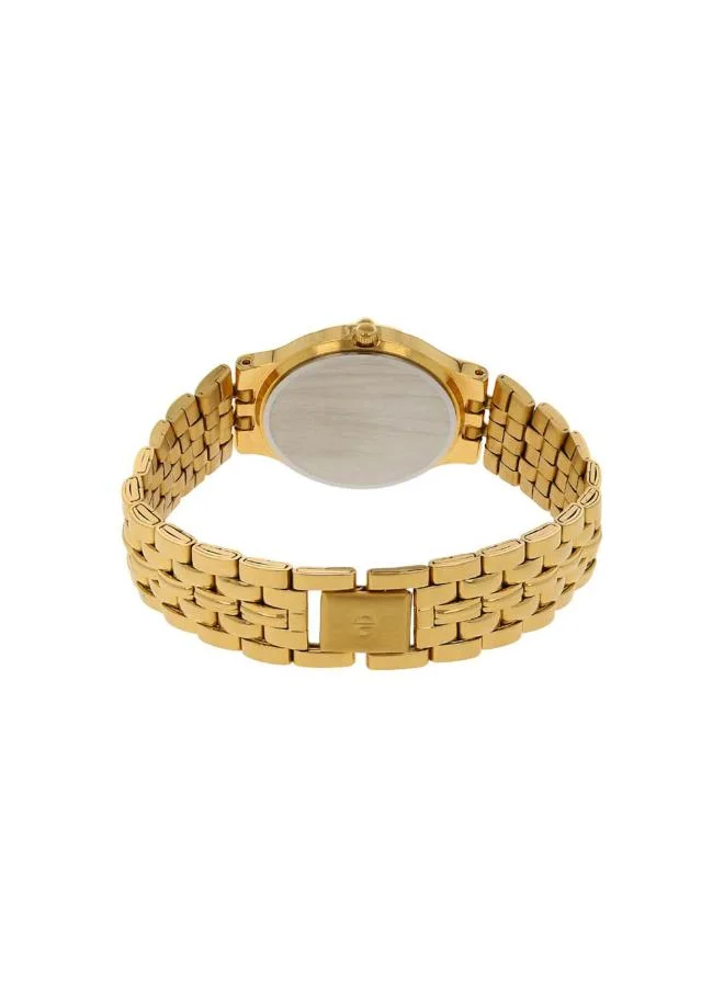 TITAN Men Analog Display Watch With Gold Sheet Metal Strap - 1107YM07