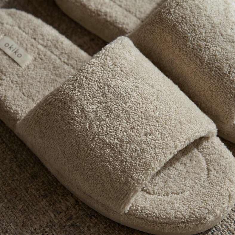Pan Home Kyoto Cozy Cushioned Terry Indoor Slippers - Wheat - 212PSF9900005 - Image 2