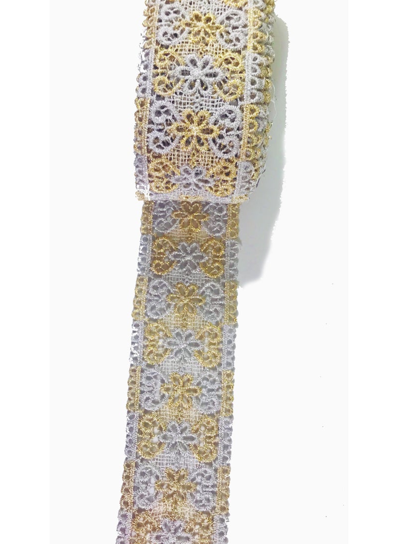 Classic Silver & Gold, 7.5 yards, Sewing Lace Trim