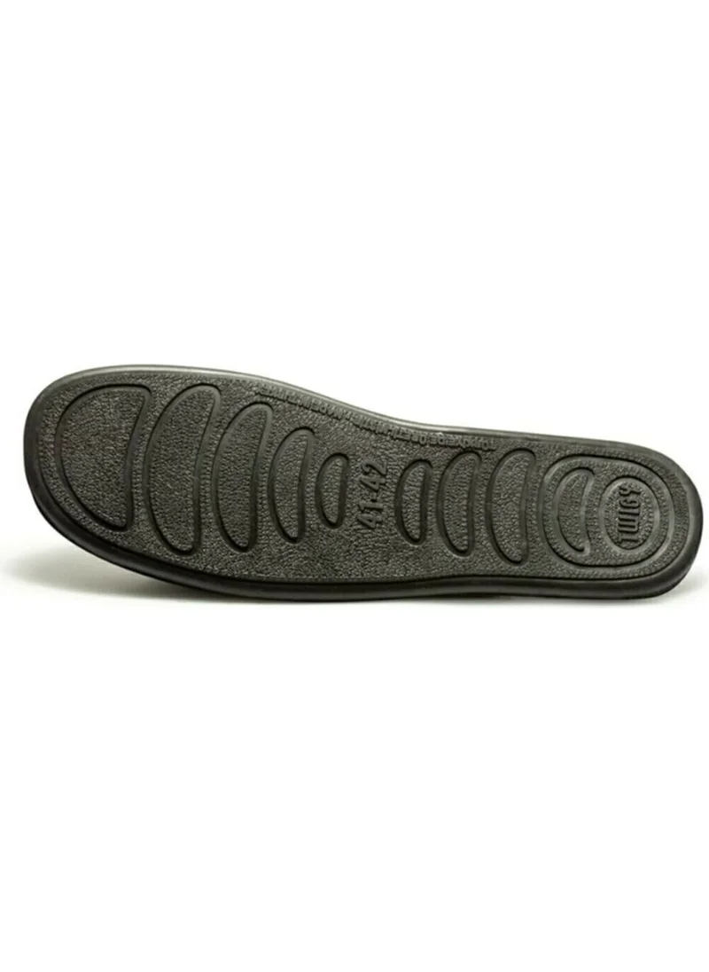 Twigy Tw Square New Season Black Men's Home Slippers Soft Sole