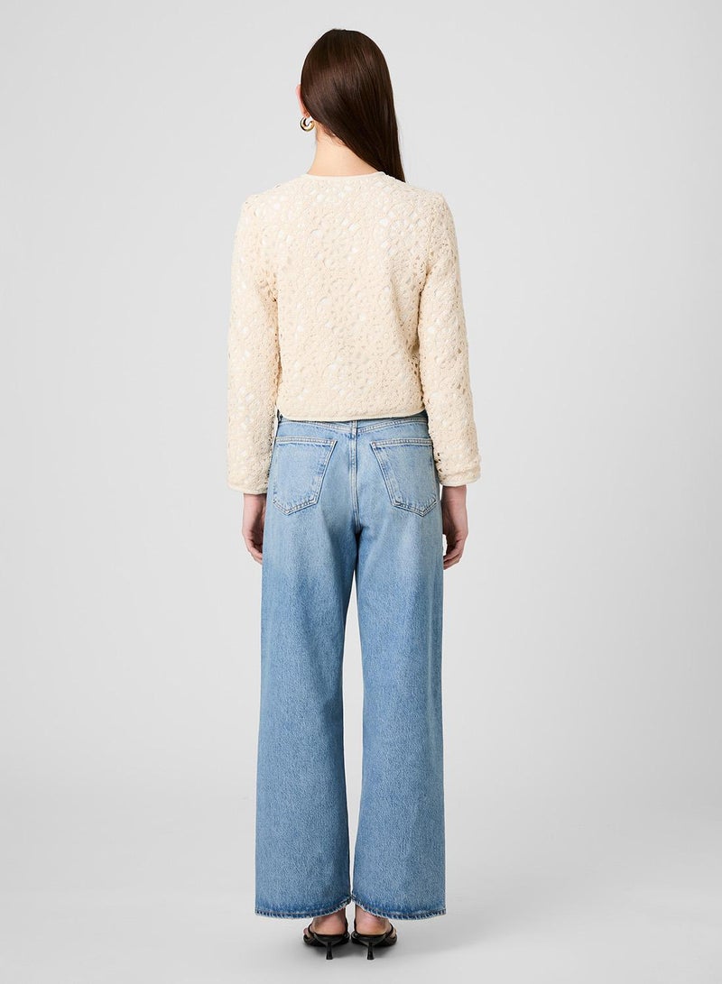 French Connection Geo Shell Textured Woven Slim Jacket - Image 5