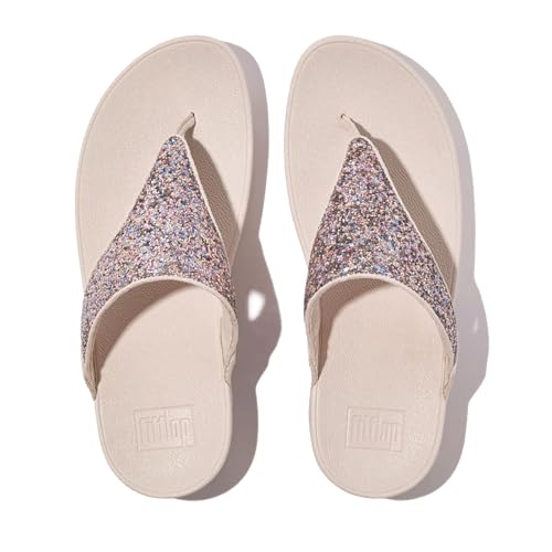 FitFlop صنادل فيت فلوب النسائية لولو متعددة الألوان مع لمعة، وردي، 7 - Image 4