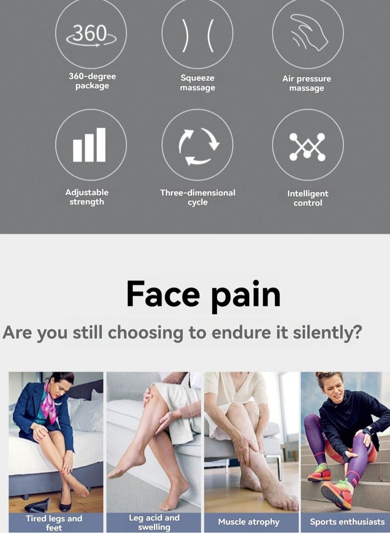 جهاز تدليك الساق الهوائي لتدليك القدمين وتجميل الساق وجهاز تدليك الضغط الهوائي الكهربائي - Image 5