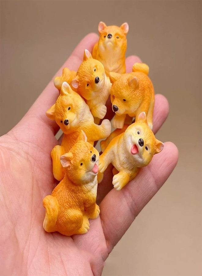 TSCVPJL Mini Resin Dogs, DIY Shiba Inu and Dog Poop Funny Decorations, Cute Shiba Inu Gifts, Mini Dog Figurines for Dollhouse Office Car Dashboard Decorations (Sniffing Down+Ready+Poop) - Image 5