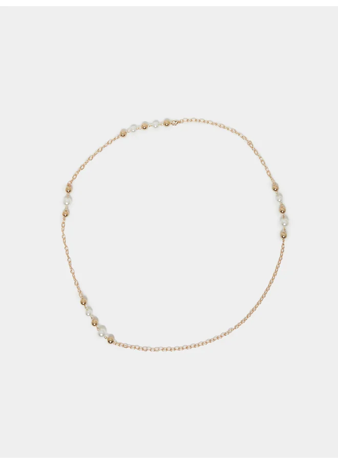 ستايلي Styli Long Faux Pearl Necklace