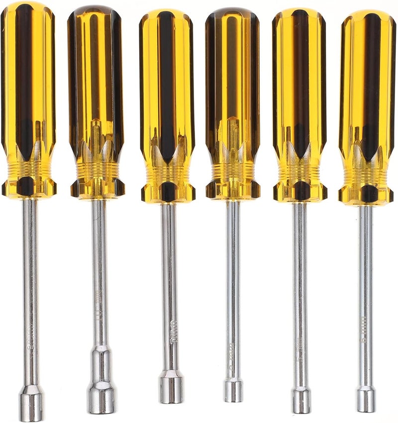 Artibetter 6pcs Hex Nut Driver Set with Screwdriver Tips for Automotive and Rc Repair Metric Sizes 5mm-10mm Sturdy Hand Tools Kit for Precision Screw Driving Random Color Random Style - Image 1