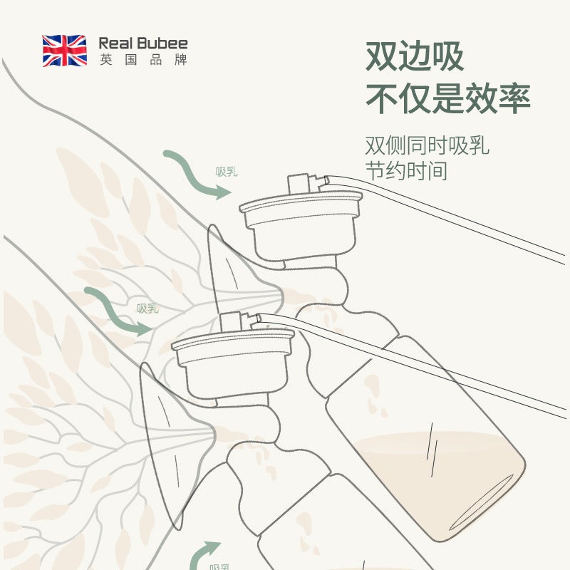 بوبى الحقيقي ثنائي الجانب مضخة الثدي الكهربائية آلة حلب الثدي شفط خنفساء كبيرة RBX-8023S-2 - Image 3