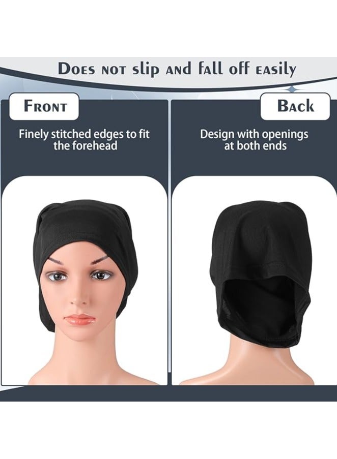 2 PcsMuslim Women's Hijab Inner Tube Hijab Tube Cap Stretchable Hijab Elastic Breathable Bonnet for Women - Image 4