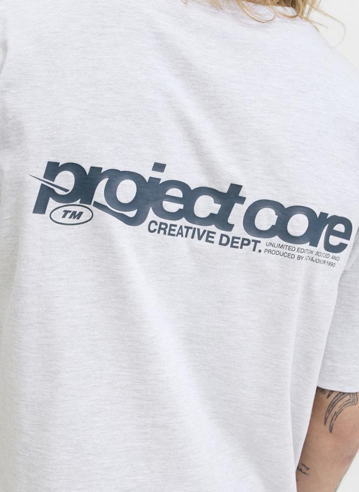 جاك اند جونز تيشيرت بياقة دائرية وشعار - Image 3