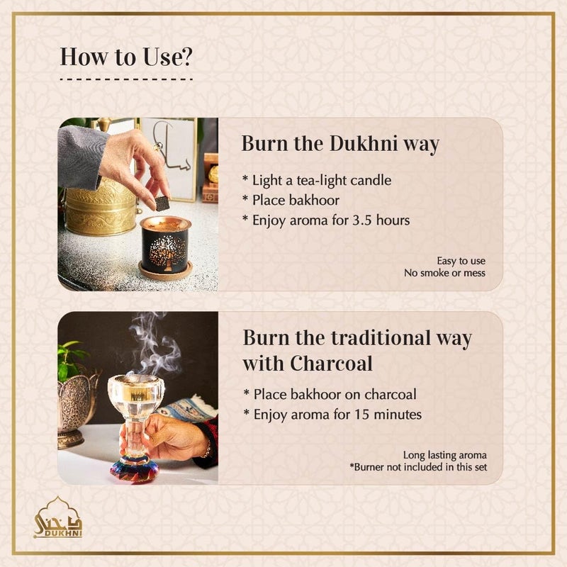 Dukhni Oud Bakhoor Variety Box 30 Pieces Bakhoor Gift Set Refill Kit Arabic Bakhoor Incense Perfect for Ramadan Prayer and Gifting Luxurious Long Lasting - Image 5