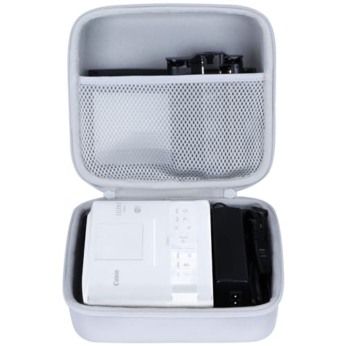 Lebakort Hard Case Compatible with Canon SELPHY CP1500 CP1300 CP1200 Compact Photo Printer (Off White Case) - Image 1