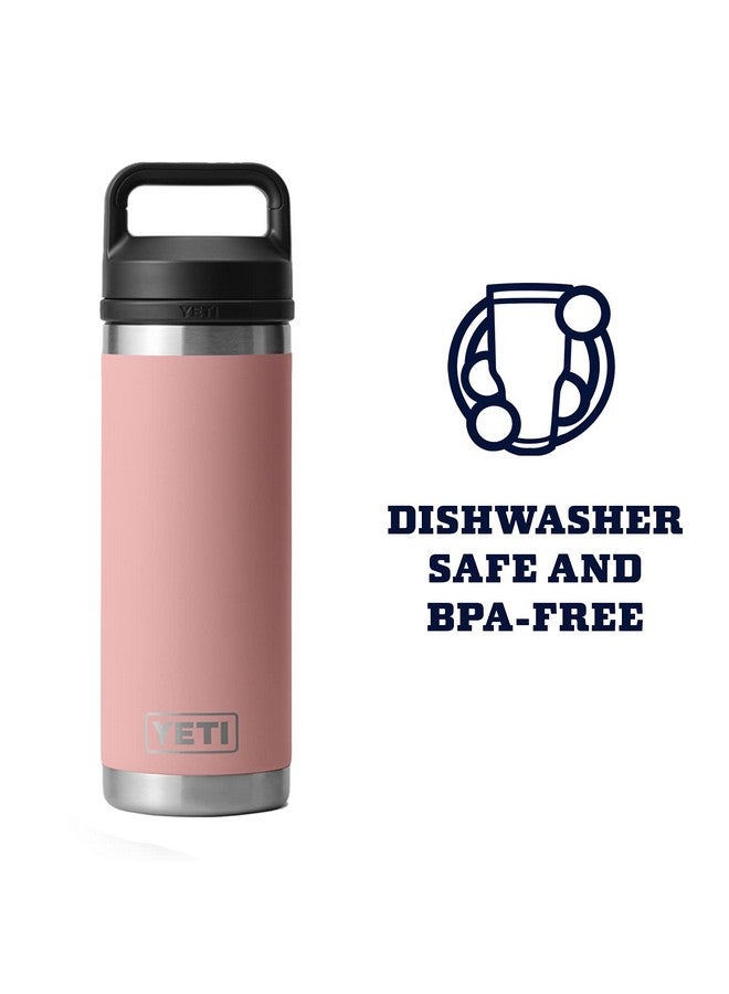 YETI YETI Rambler 18 oz Bottle, Vacuum Insulated, Stainless Steel with Chug Cap, Sandstone Pink - Image 4