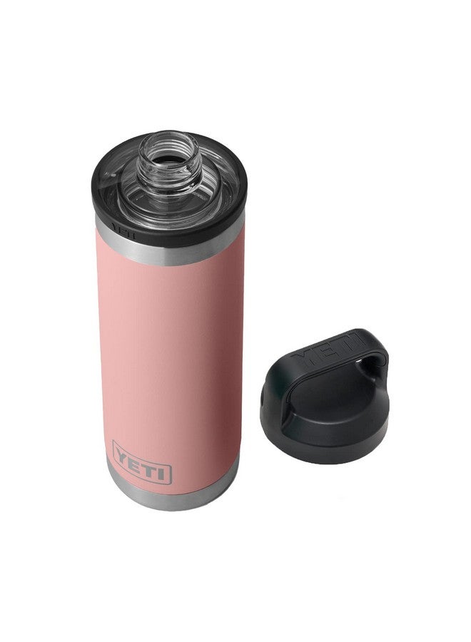 YETI YETI Rambler 18 oz Bottle, Vacuum Insulated, Stainless Steel with Chug Cap, Sandstone Pink - Image 1